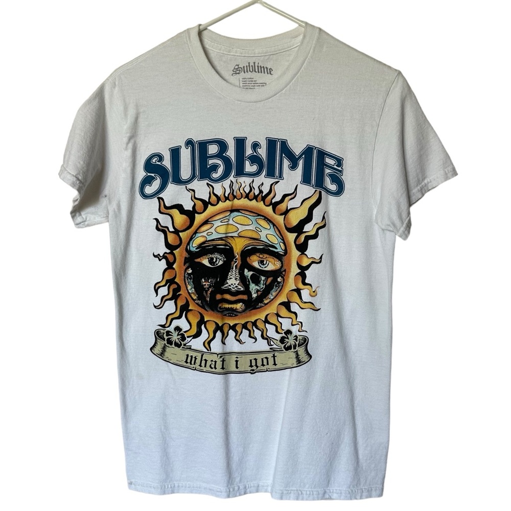 Sublime What I Got Band Tee Concert T Shirt Short Sleeve White Size Small